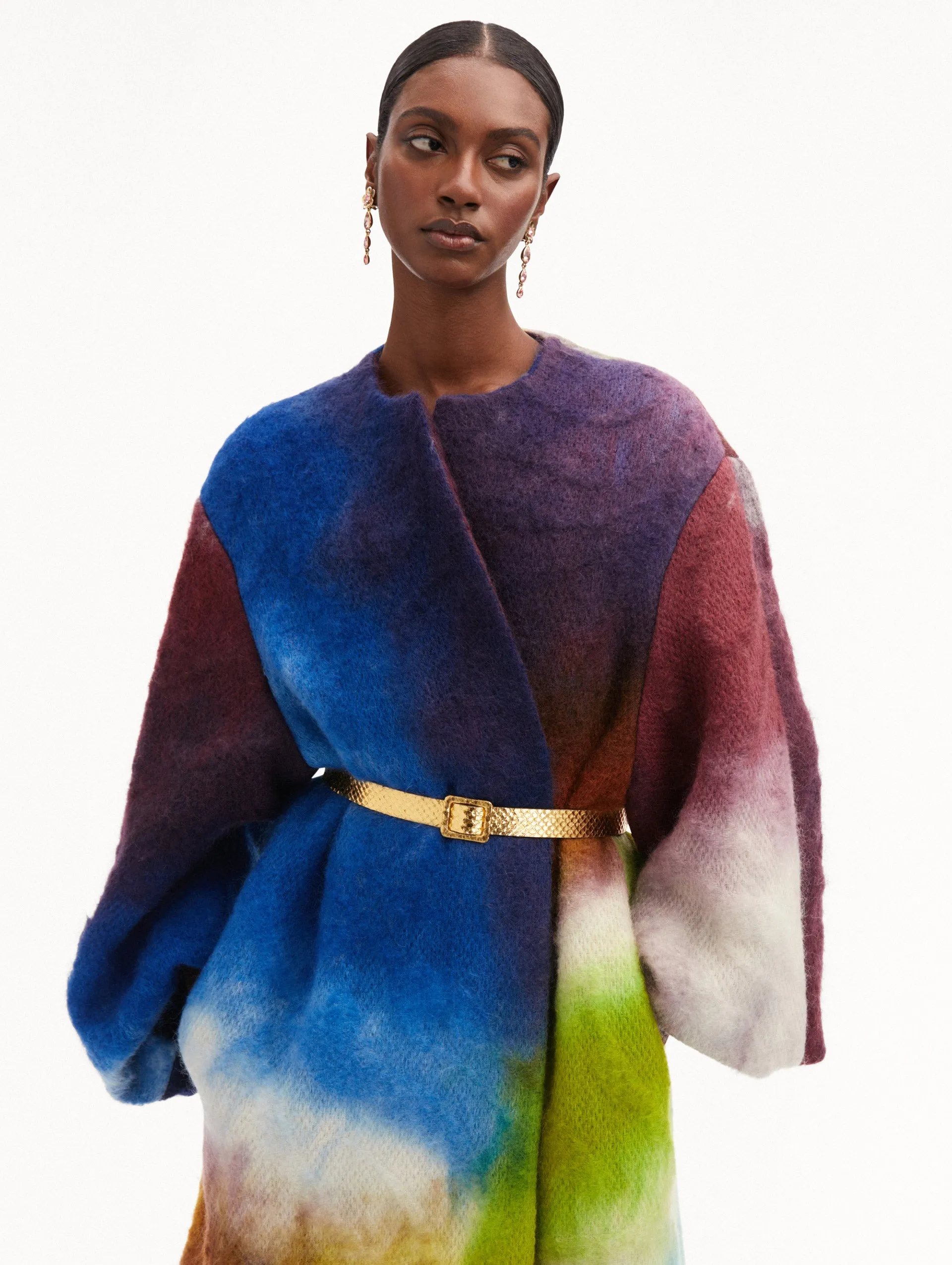 Abstract Watercolor Coat