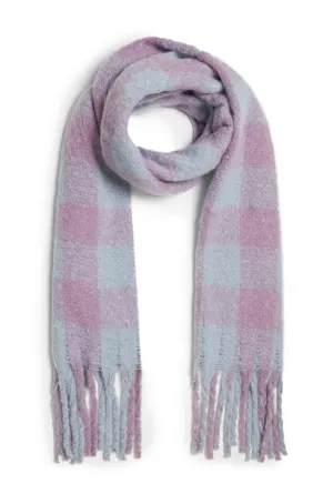 Buffalo Check Pattern Scarf Pink