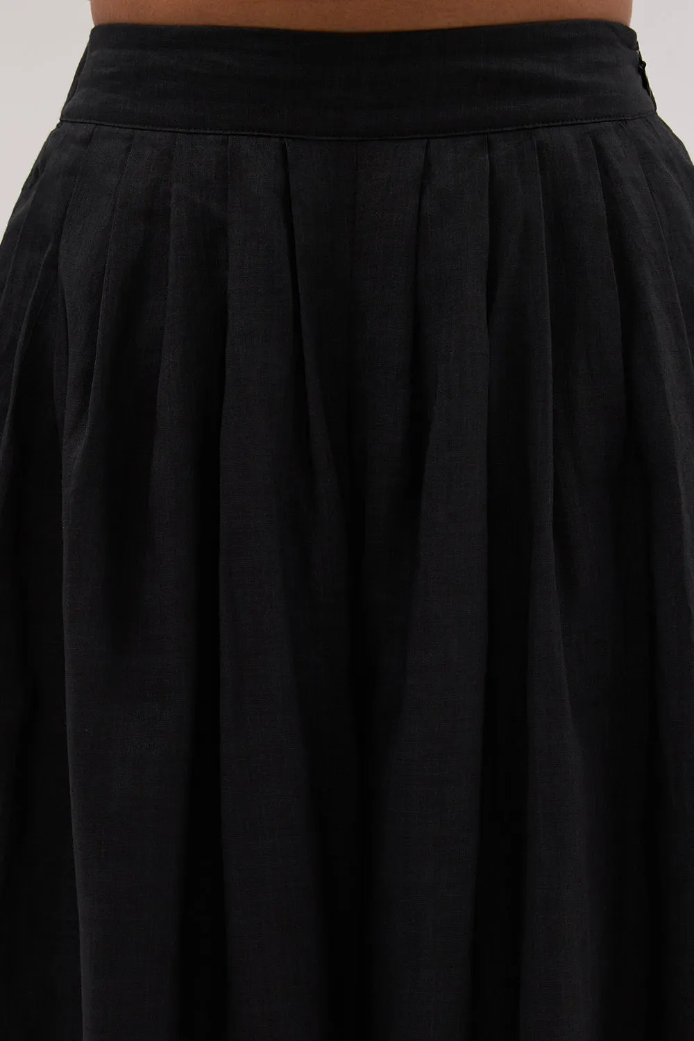 CARMEL BLACK RAMIE PANT