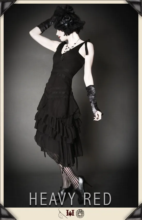 Confounding Grace Chiffon Vintage Dress