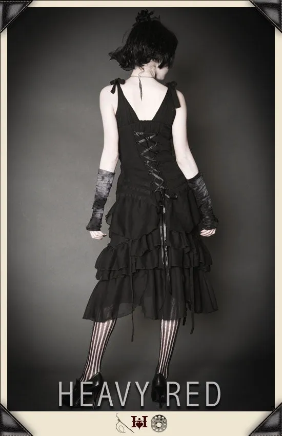 Confounding Grace Chiffon Vintage Dress