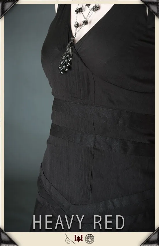 Confounding Grace Chiffon Vintage Dress