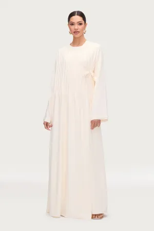 Dania Crossover Tie Open Abaya - Moonbeam