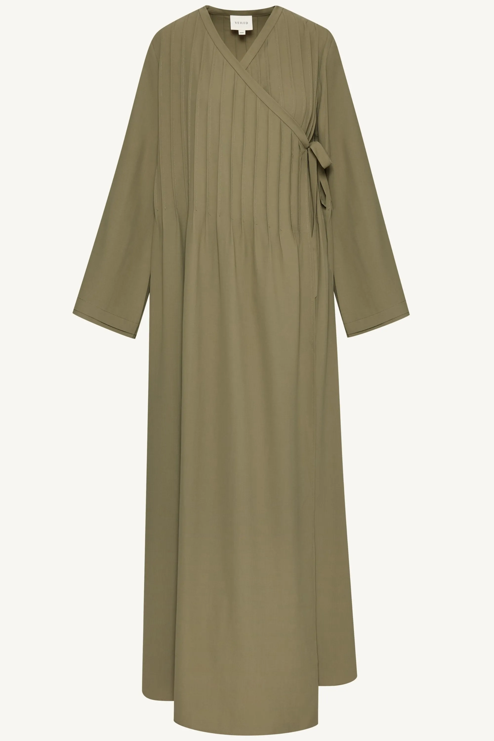 Dania Crossover Tie Open Abaya -Za'atar