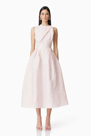 Deanna Midi Dress in Pink