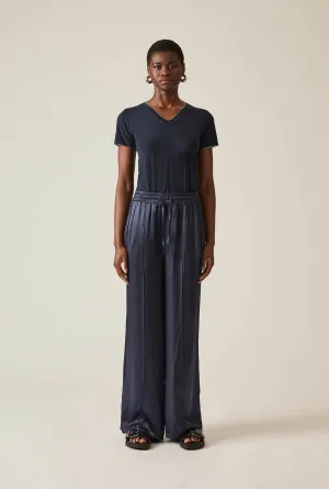 Drawstring Navy Trousers
