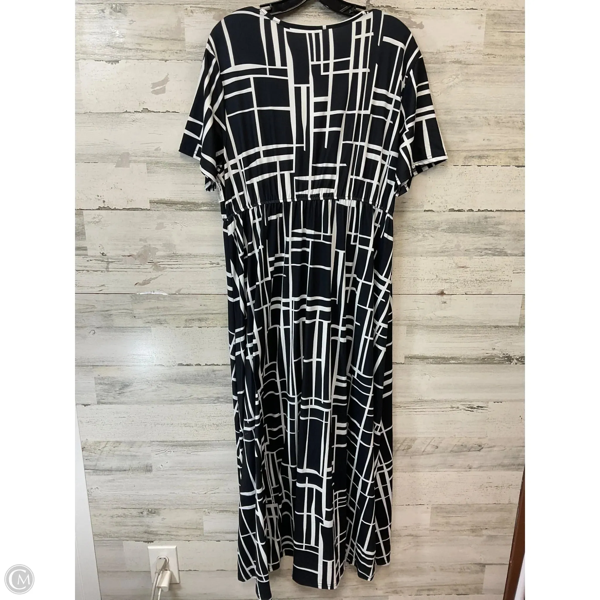 Dress Casual Maxi By ALLEGRACE In Black, Size: 2x