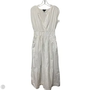 Dress Casual Maxi By Banana Republic In White, Size: M