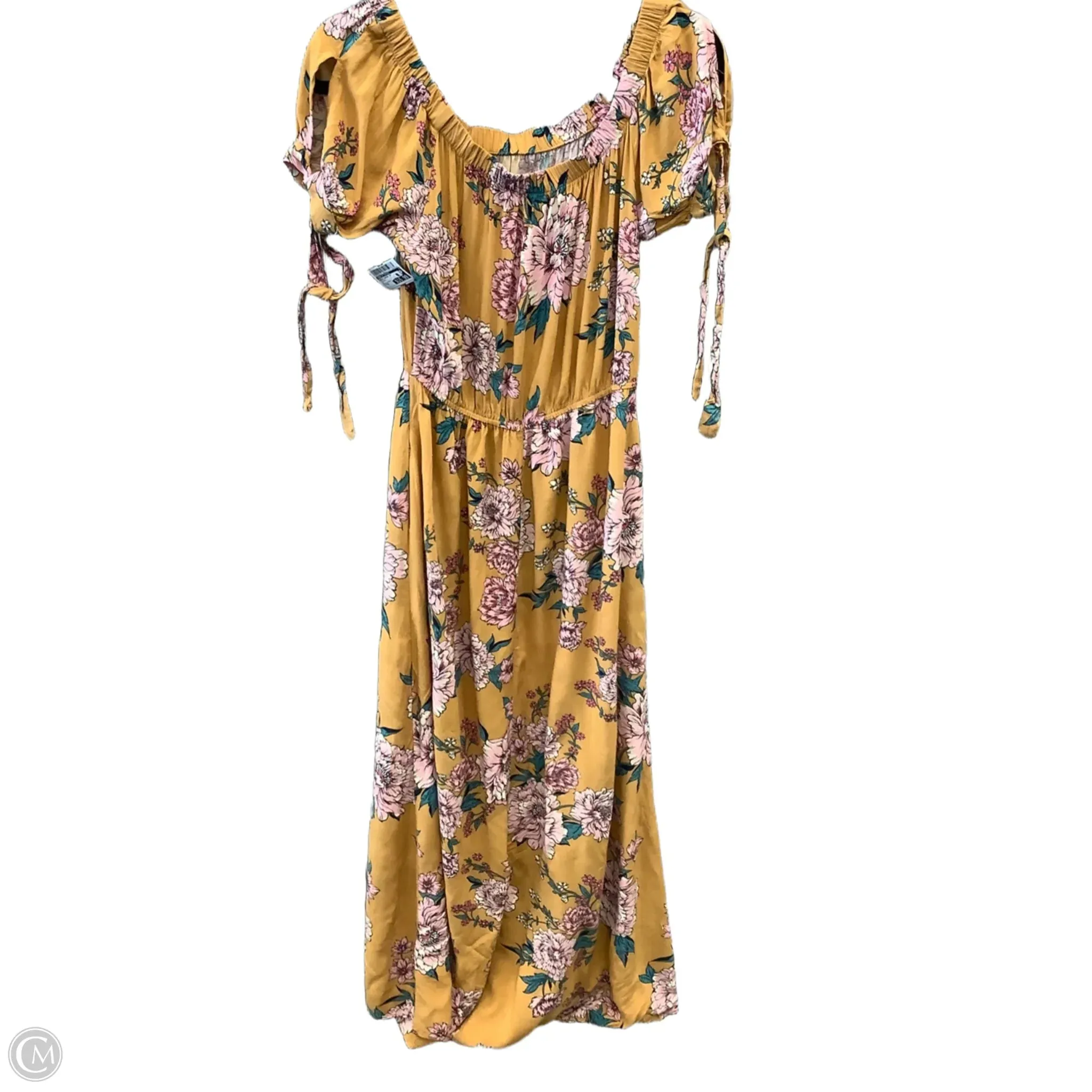 Dress Casual Maxi By Band Of Gypsies In Yellow, Size: M