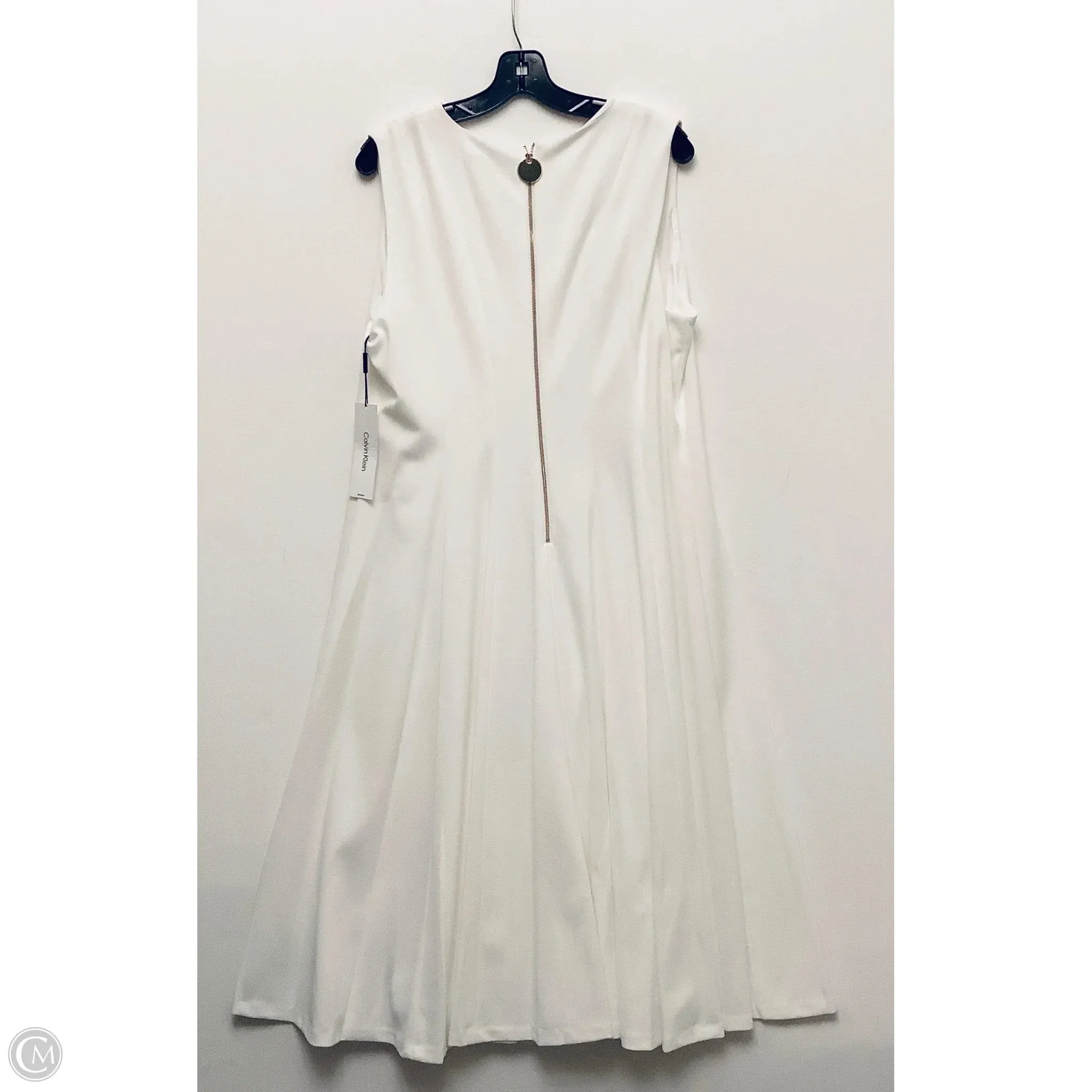 Dress Casual Maxi By Calvin Klein In White, Size: 16