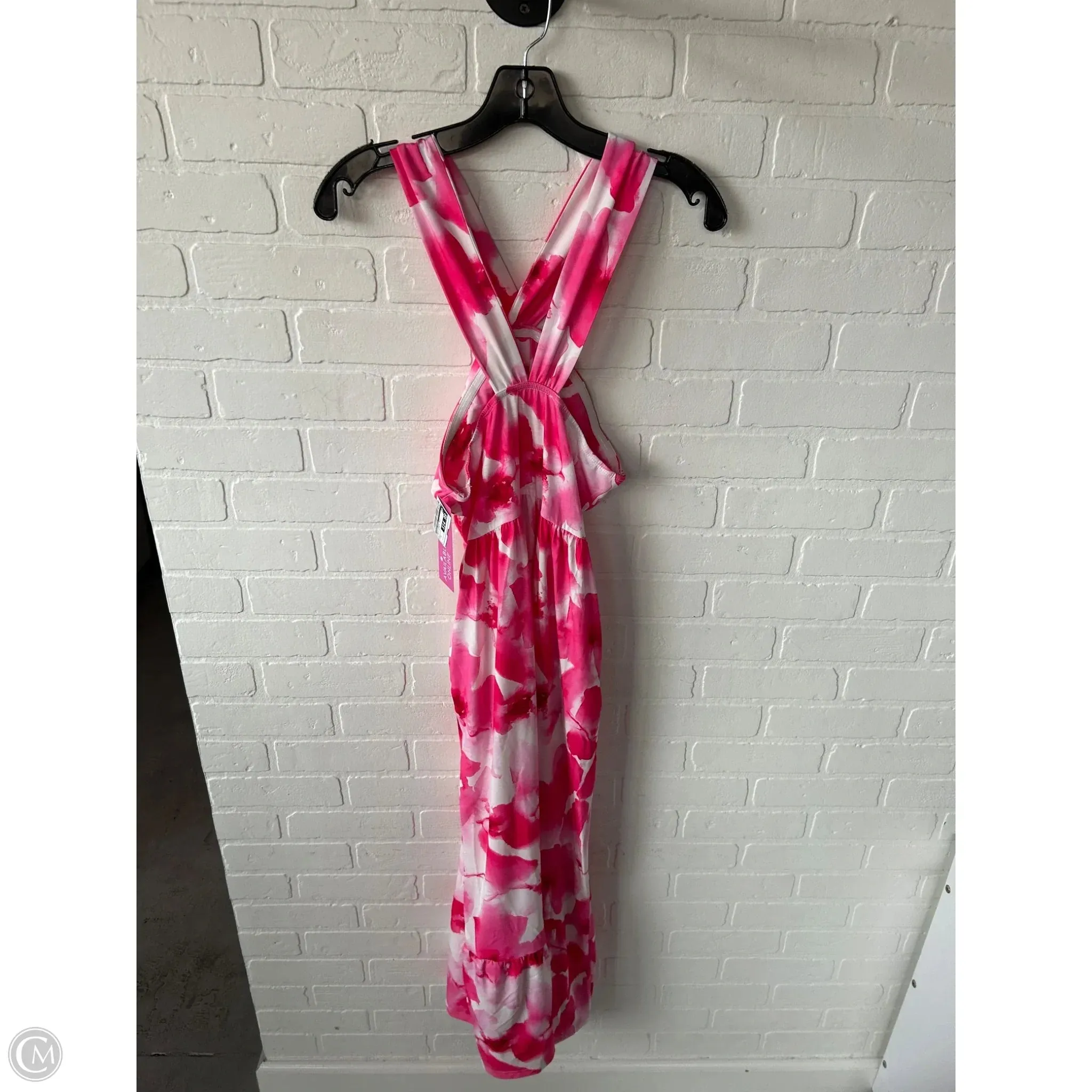 Dress Casual Maxi By Grace Karin In Pink & White, Size: S