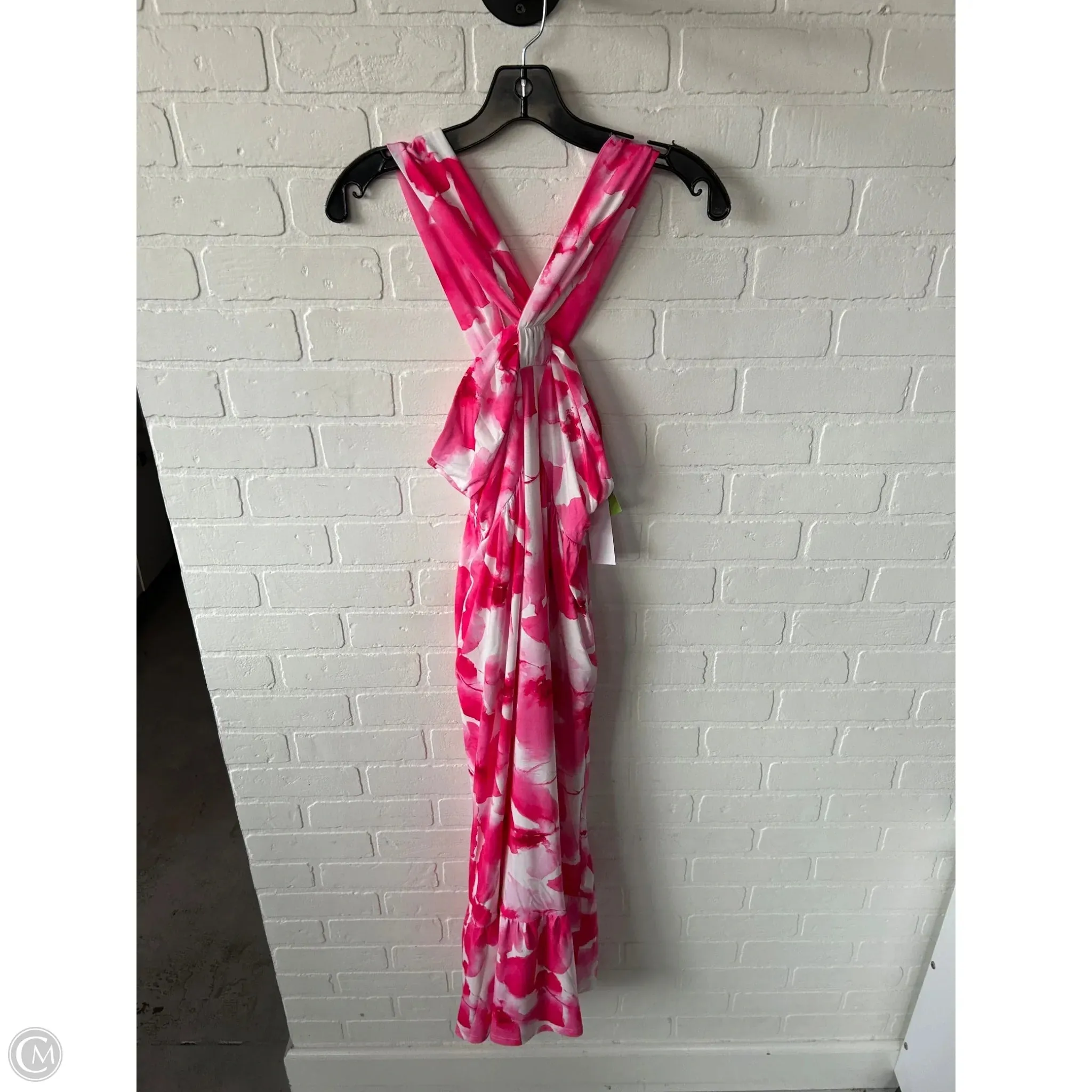 Dress Casual Maxi By Grace Karin In Pink & White, Size: S