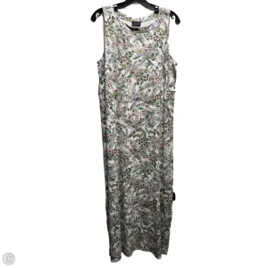 Dress Casual Maxi By J. Jill In Green & Pink, Size: M