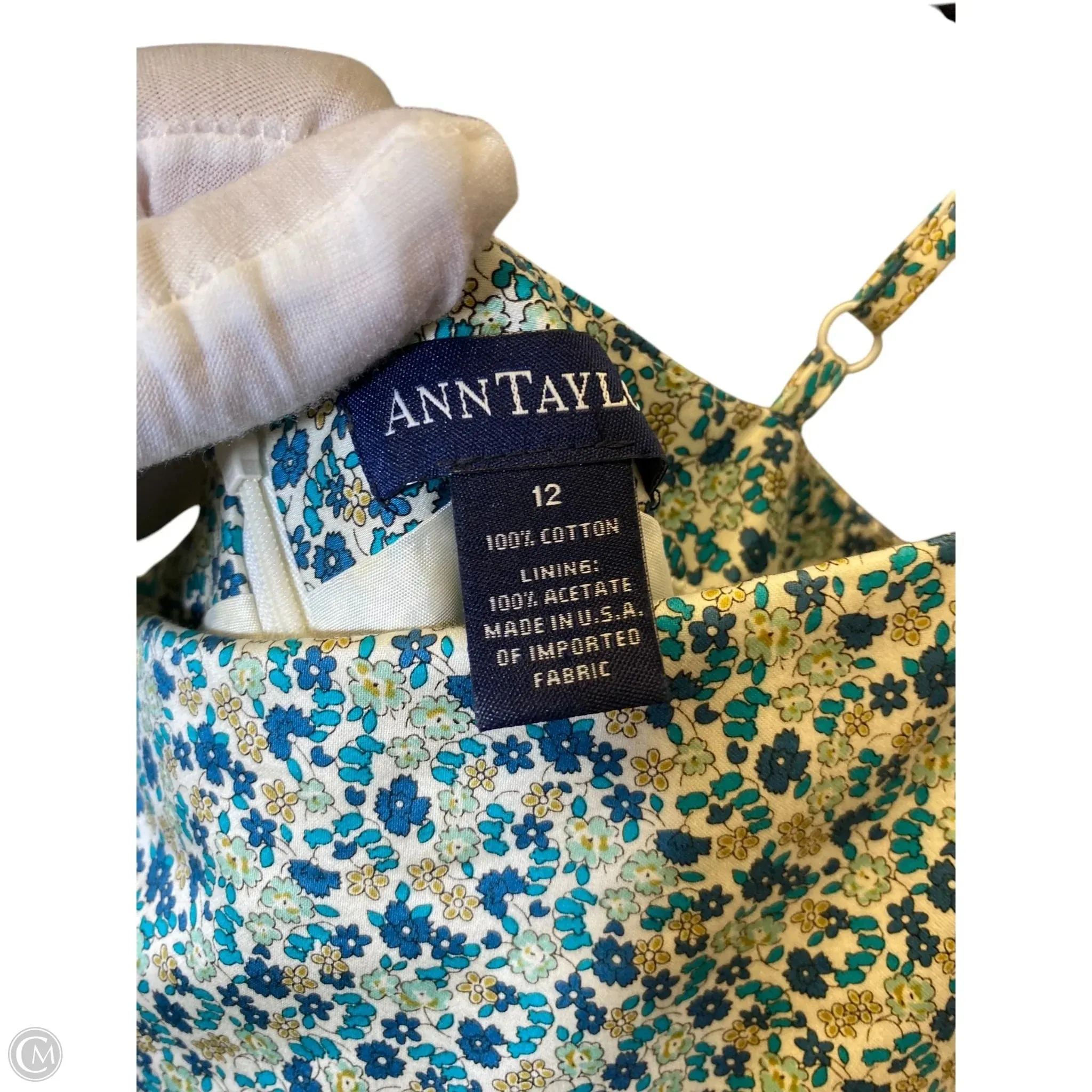 Dress Casual Midi By Ann Taylor In Floral Print, Size: 12