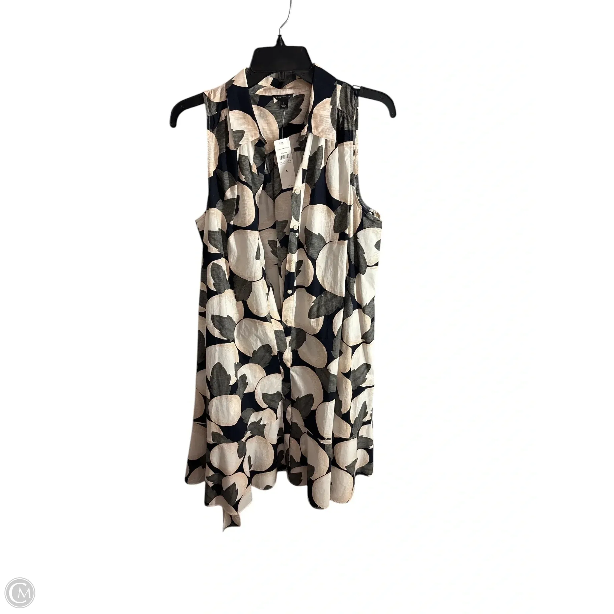 Dress Casual Midi By Ann Taylor In Multi-colored, Size: L