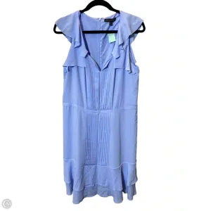 Dress Casual Midi By Banana Republic In Blue, Size: 14