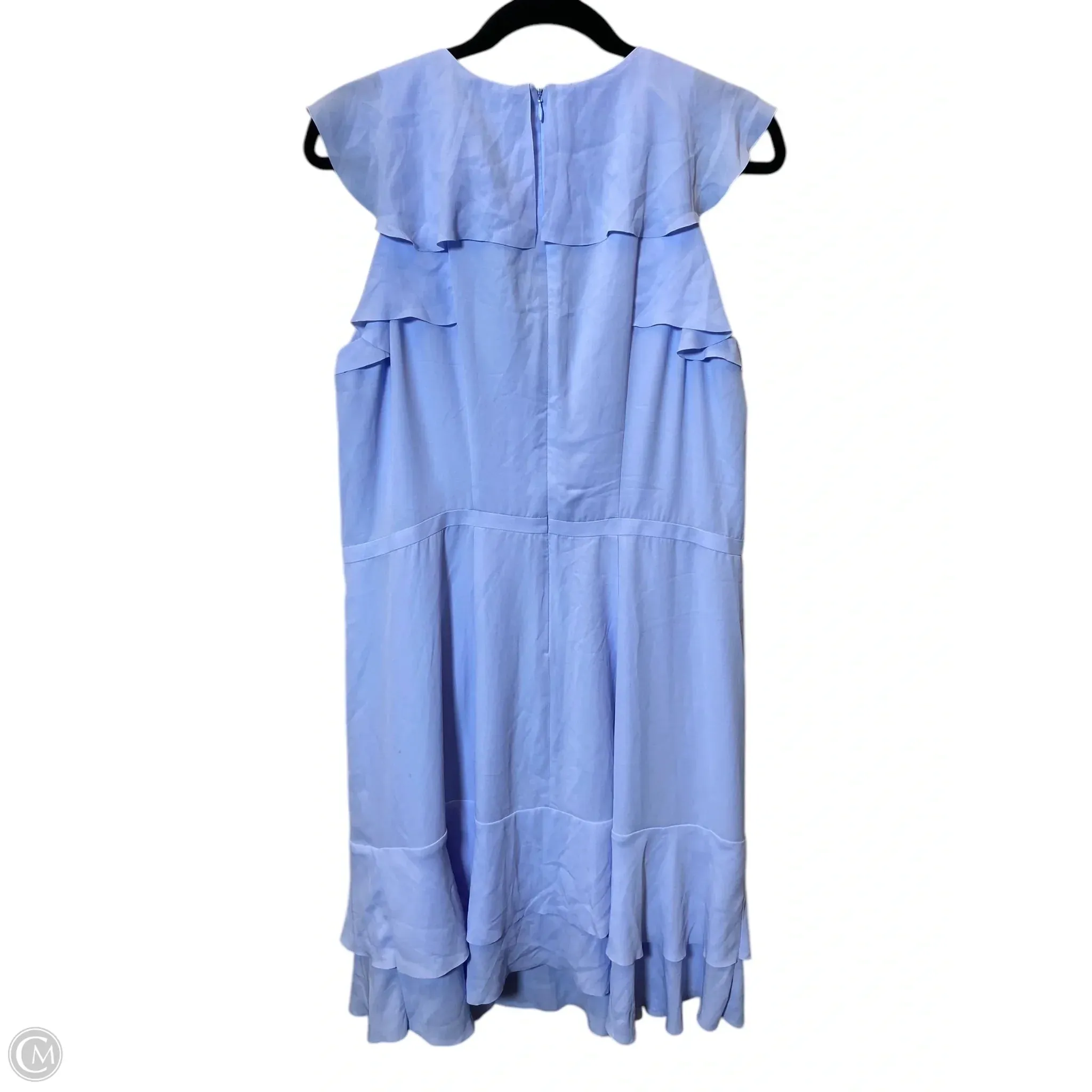 Dress Casual Midi By Banana Republic In Blue, Size: 14