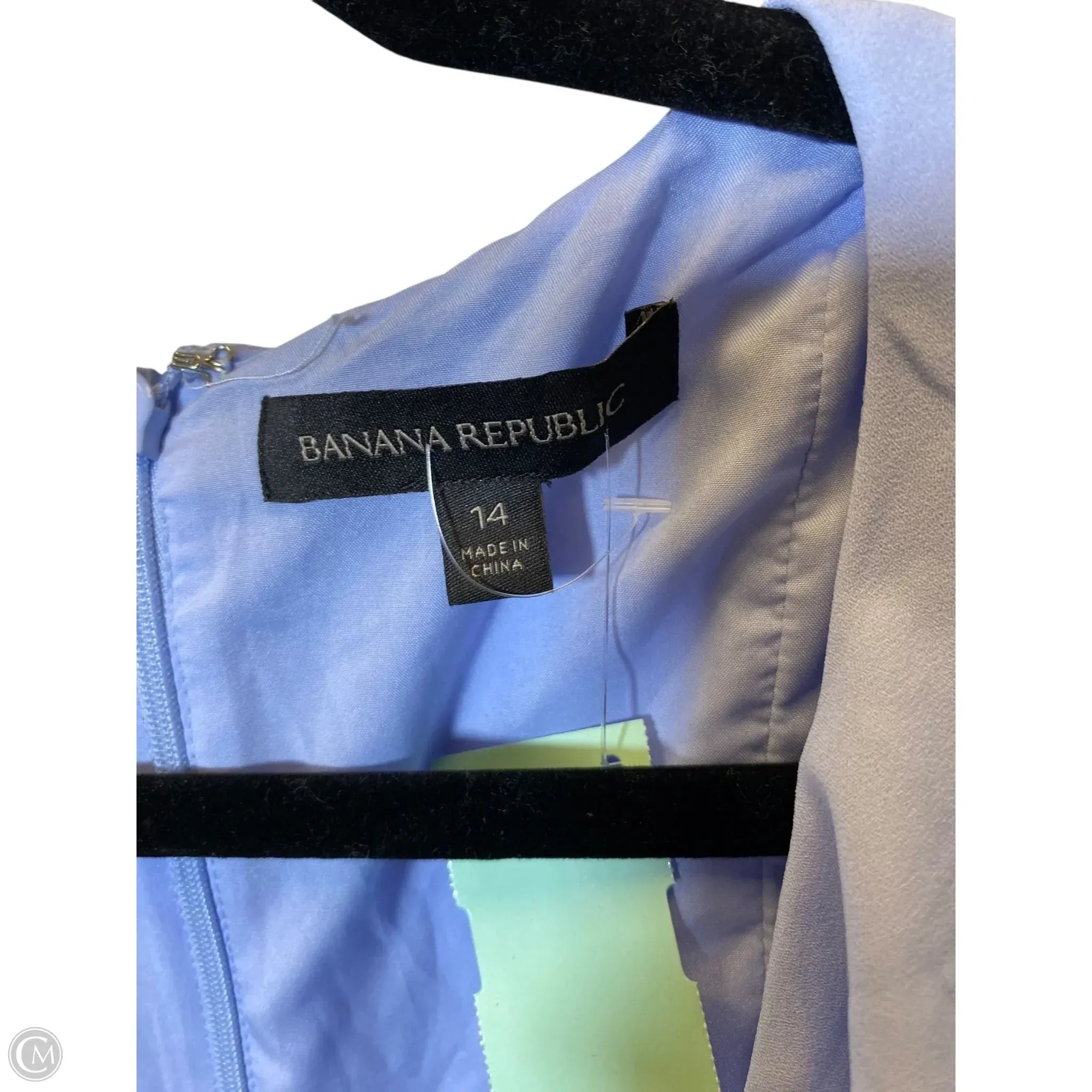 Dress Casual Midi By Banana Republic In Blue, Size: 14