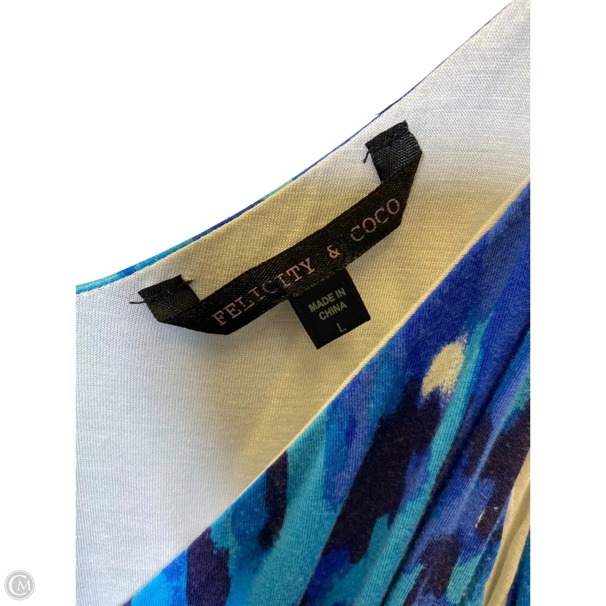 Dress Casual Midi By Clothes Mentor In Multi-colored, Size: L