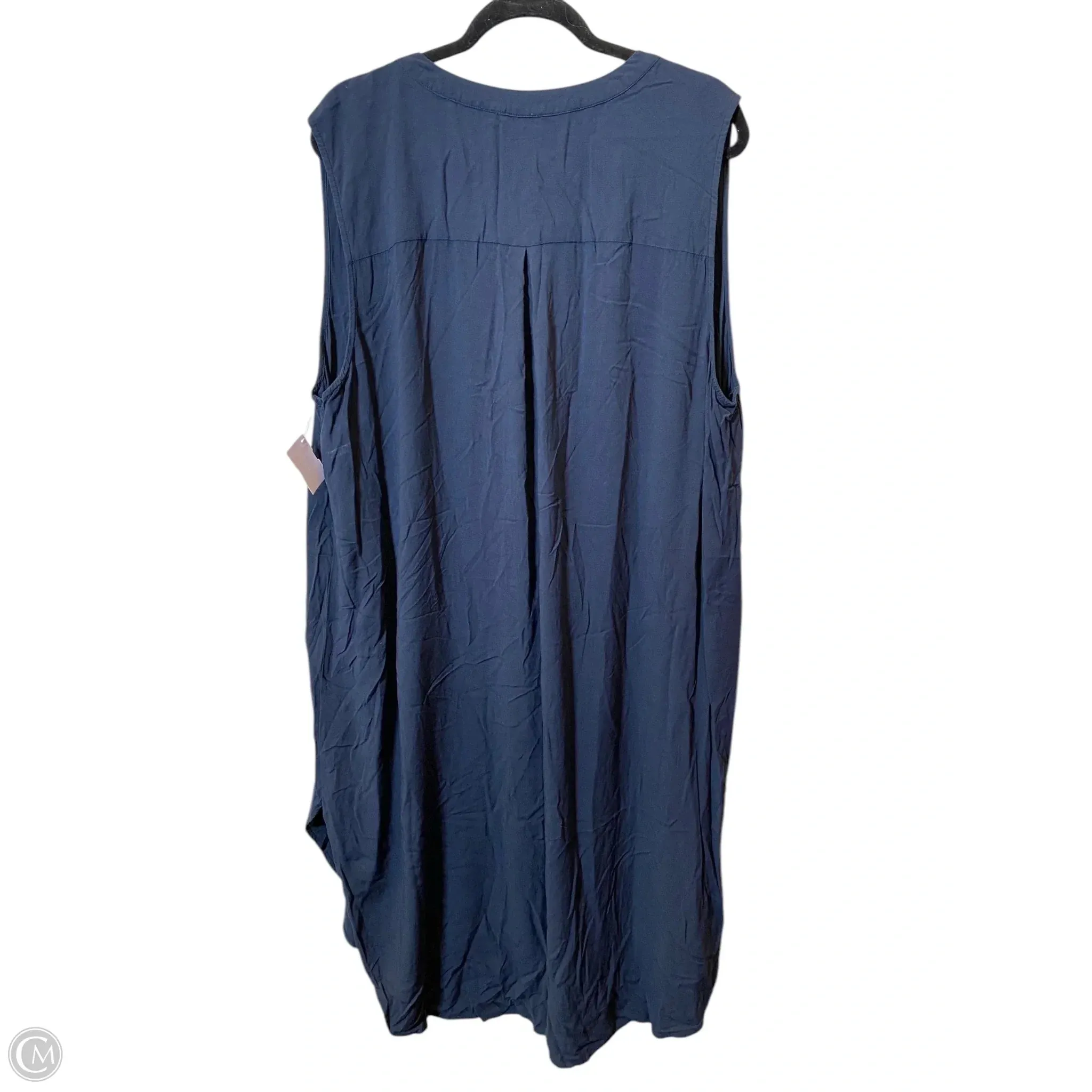 Dress Casual Midi By Cmc In Navy, Size: 2x