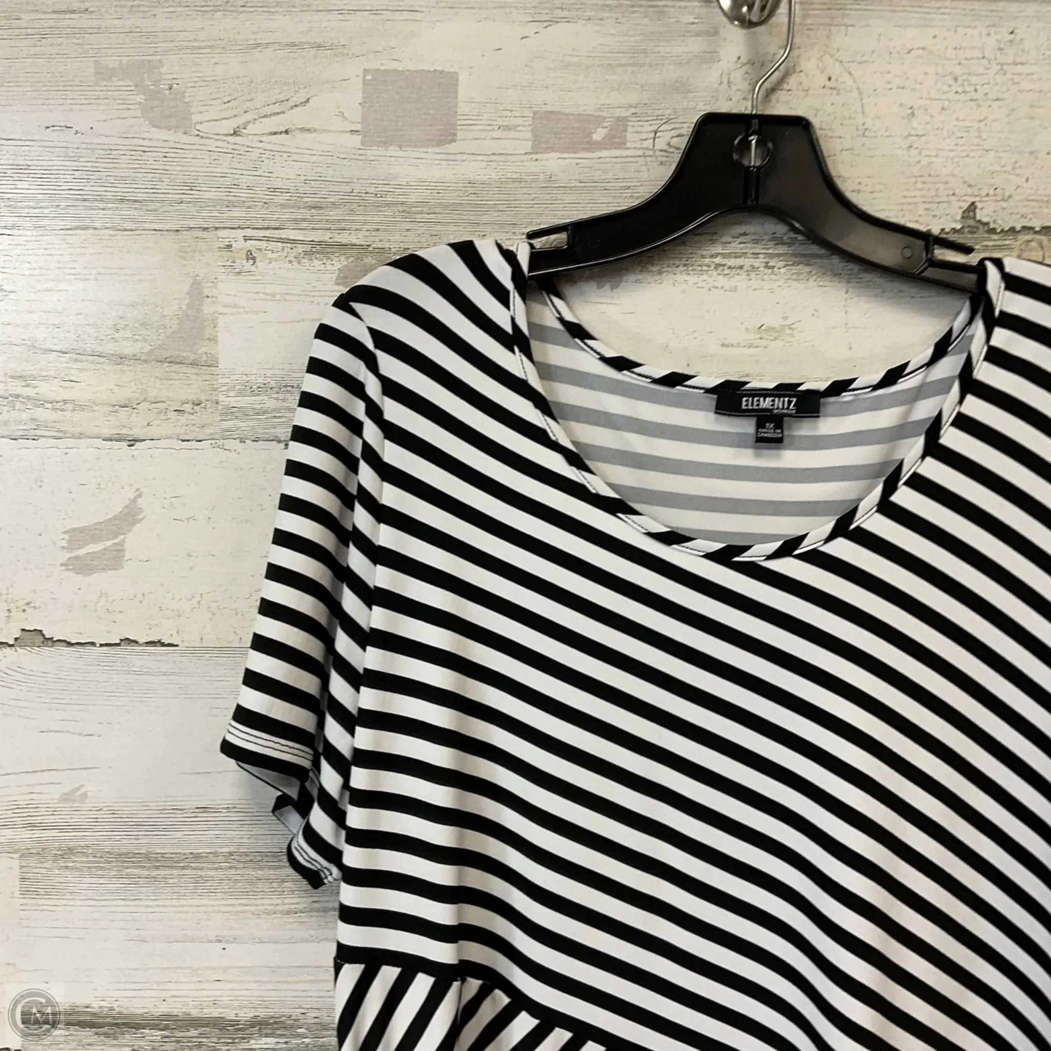 Dress Casual Midi By Elementz In Black, Size: 1x