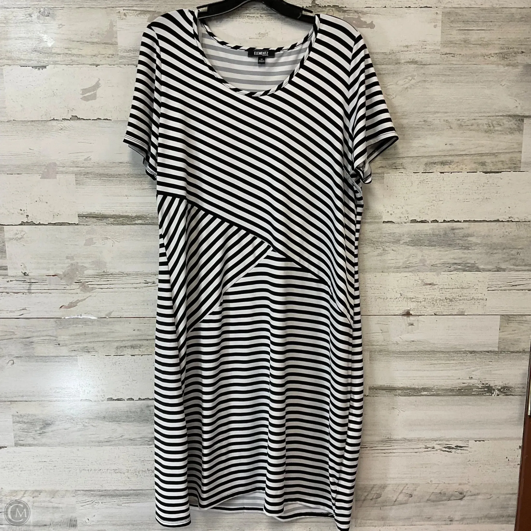 Dress Casual Midi By Elementz In Black, Size: 1x