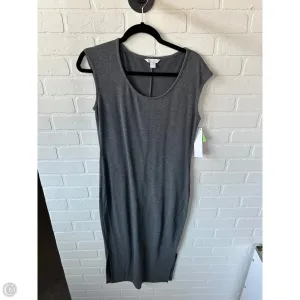 Dress Casual Midi By Garnet Hill In Grey, Size: S