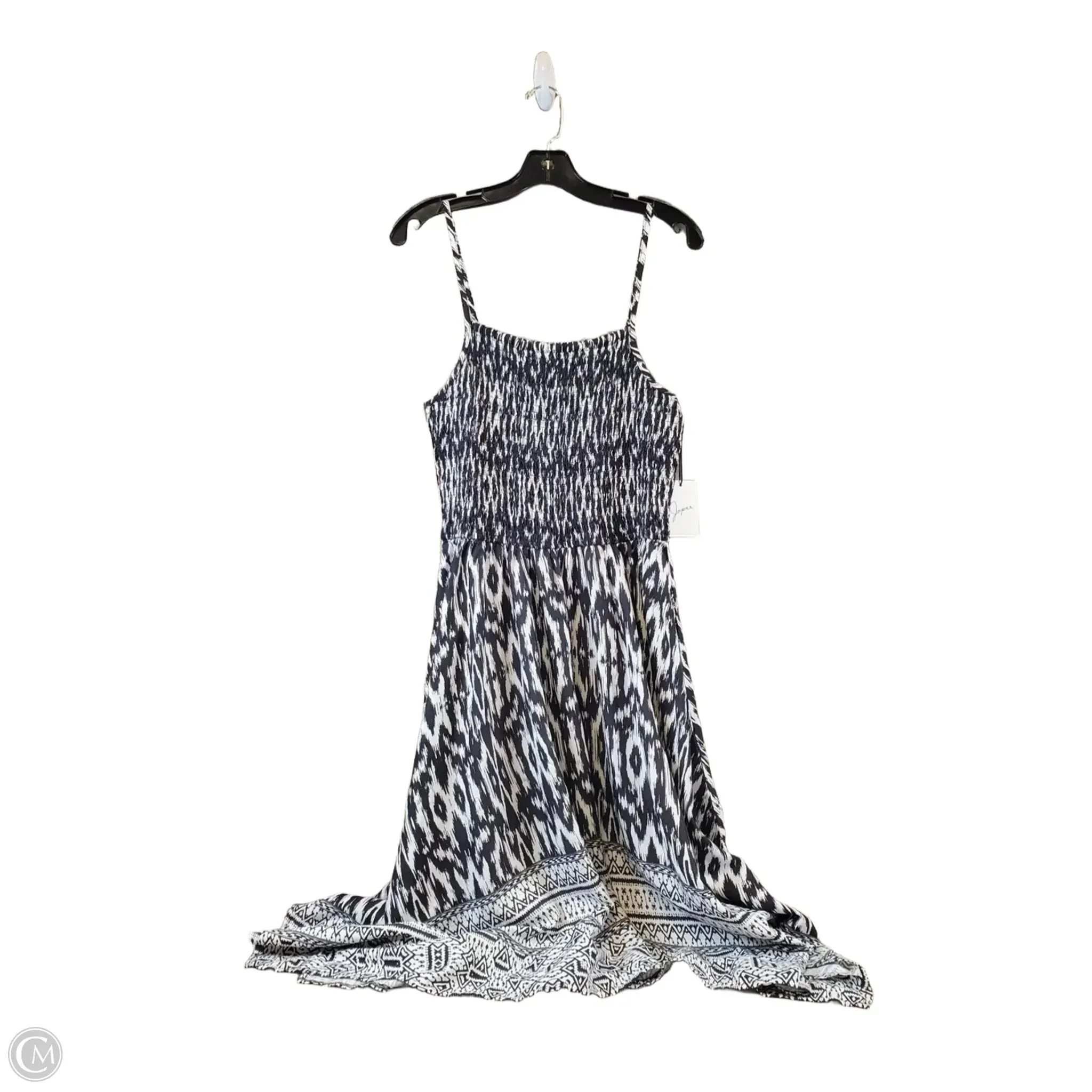 Dress Casual Midi By Japna In Black & White, Size: L