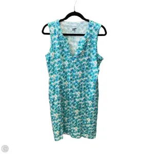 Dress Casual Midi By Lands End In Blue, Size: M