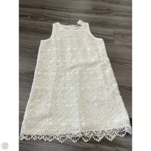 Dress Casual Midi By Loft In White, Size: 12