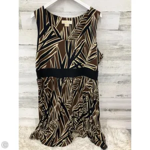 Dress Casual Midi By Michael By Michael Kors In Brown, Size: 2x
