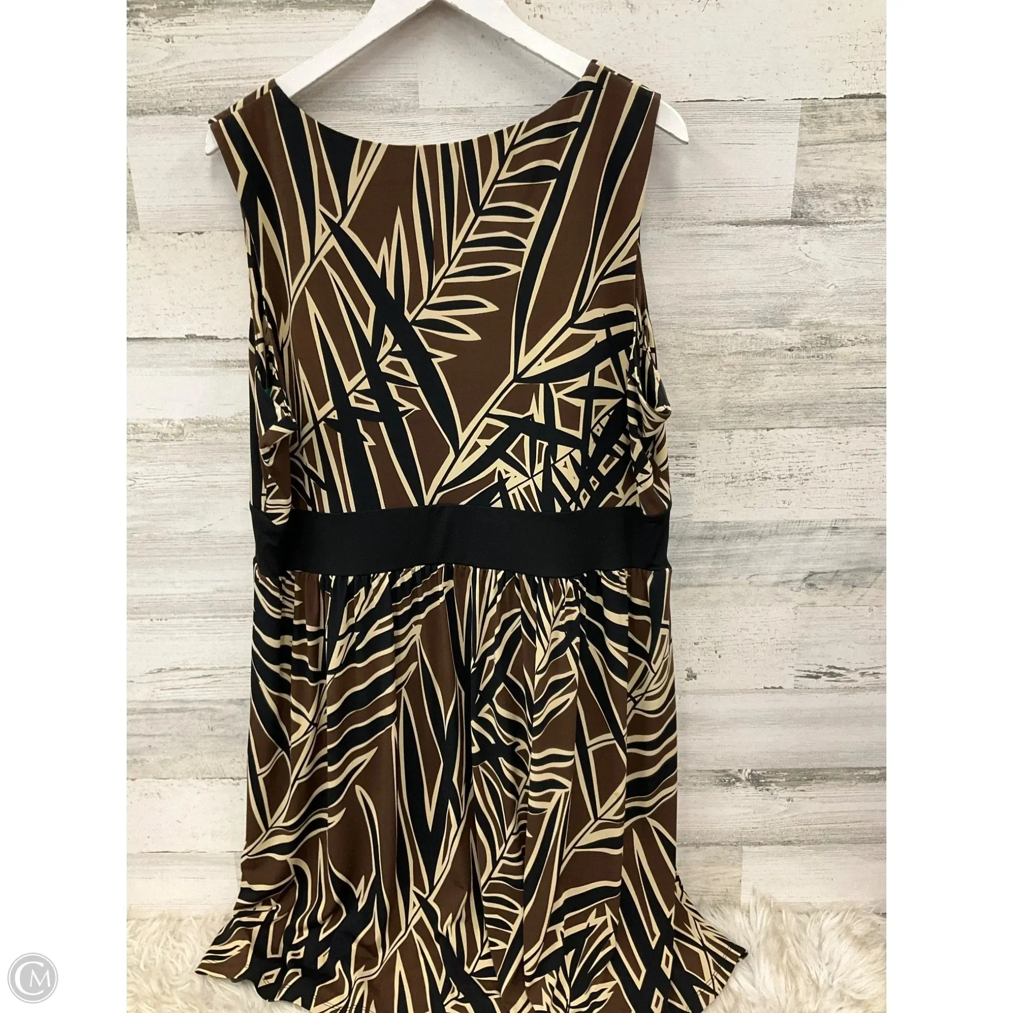 Dress Casual Midi By Michael By Michael Kors In Brown, Size: 2x