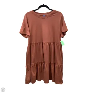 Dress Casual Midi By Old Navy In Brown, Size: L
