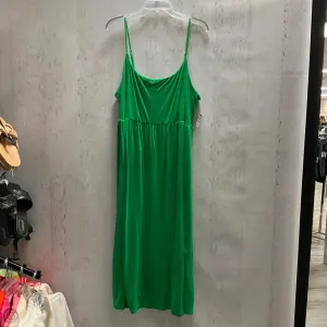 Dress Casual Midi By Old Navy In Green, Size: 3x