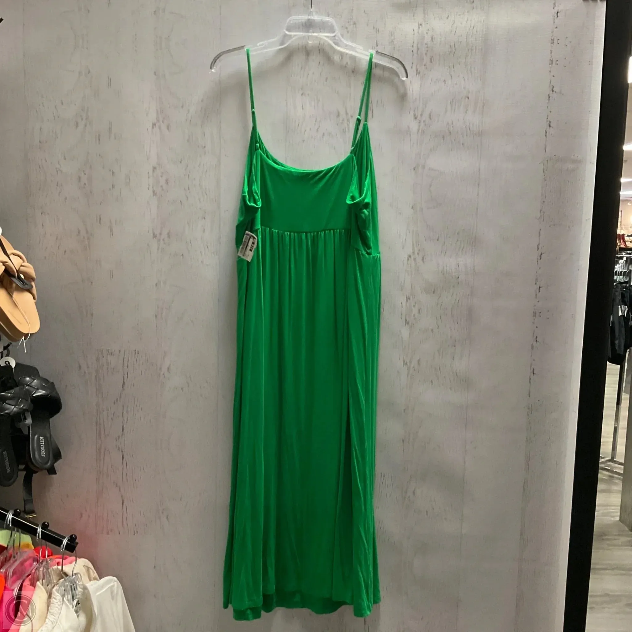 Dress Casual Midi By Old Navy In Green, Size: 3x