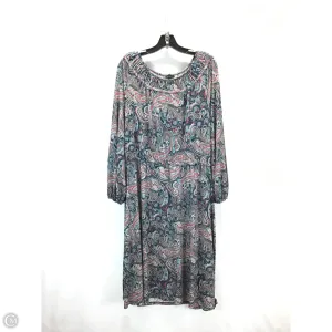 Dress Casual Midi By Talbots In Multi-colored, Size: Xl