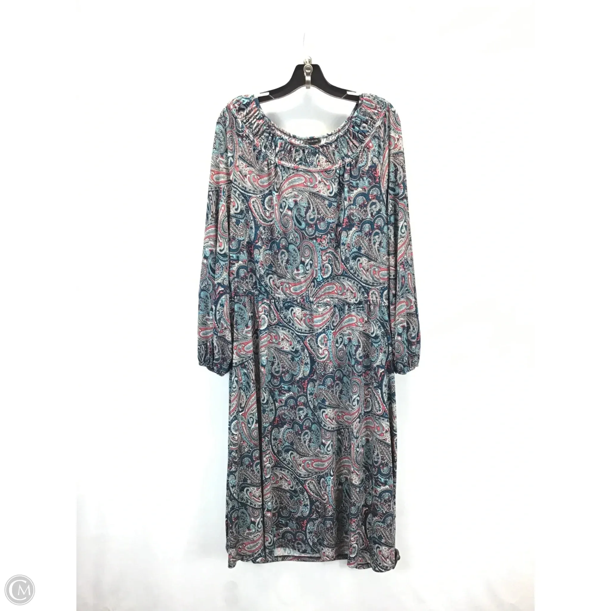 Dress Casual Midi By Talbots In Multi-colored, Size: Xl