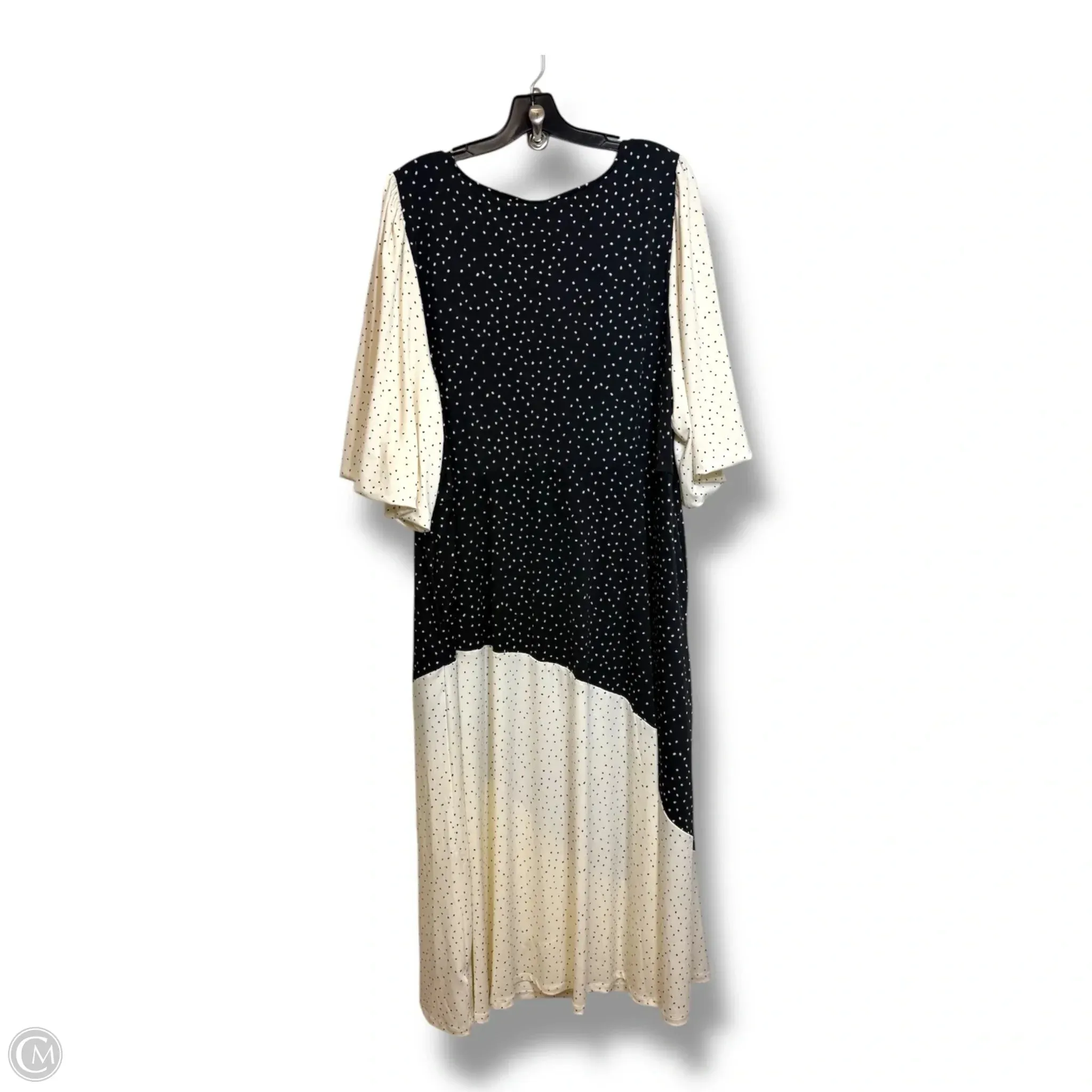 Dress Casual Midi By Torrid In Black & White, Size: 3x