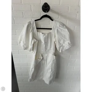 Dress Casual Midi By Venus In White, Size: L