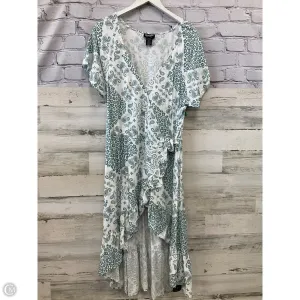 Dress Casual Midi By Wrangler In Aqua, Size: Xxl