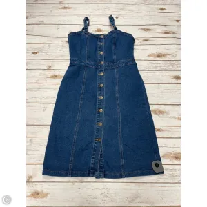 Dress Casual Short By Allegra K In Blue Denim, Size: S