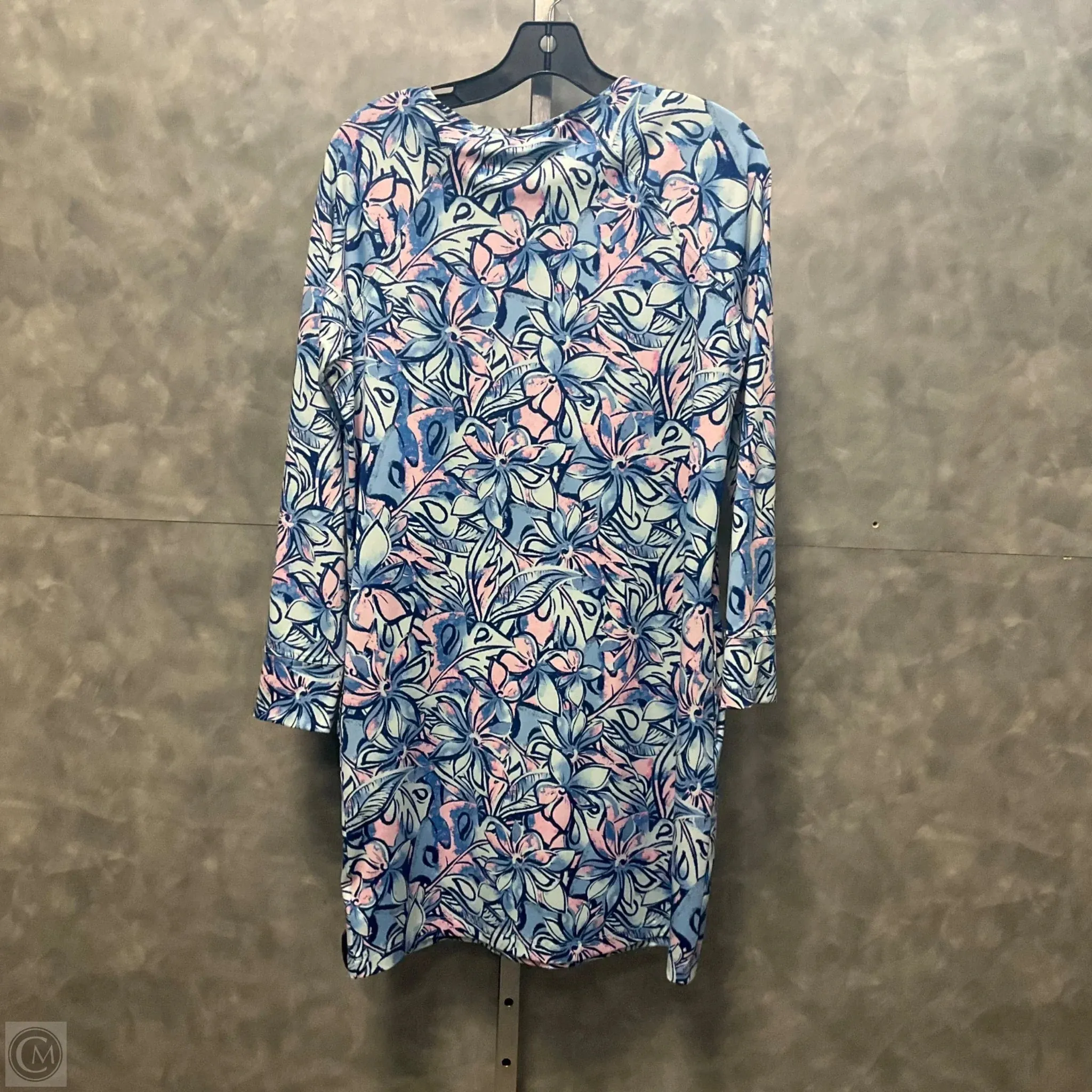 Dress Casual Short By Cmc In Blue & Pink, Size: S