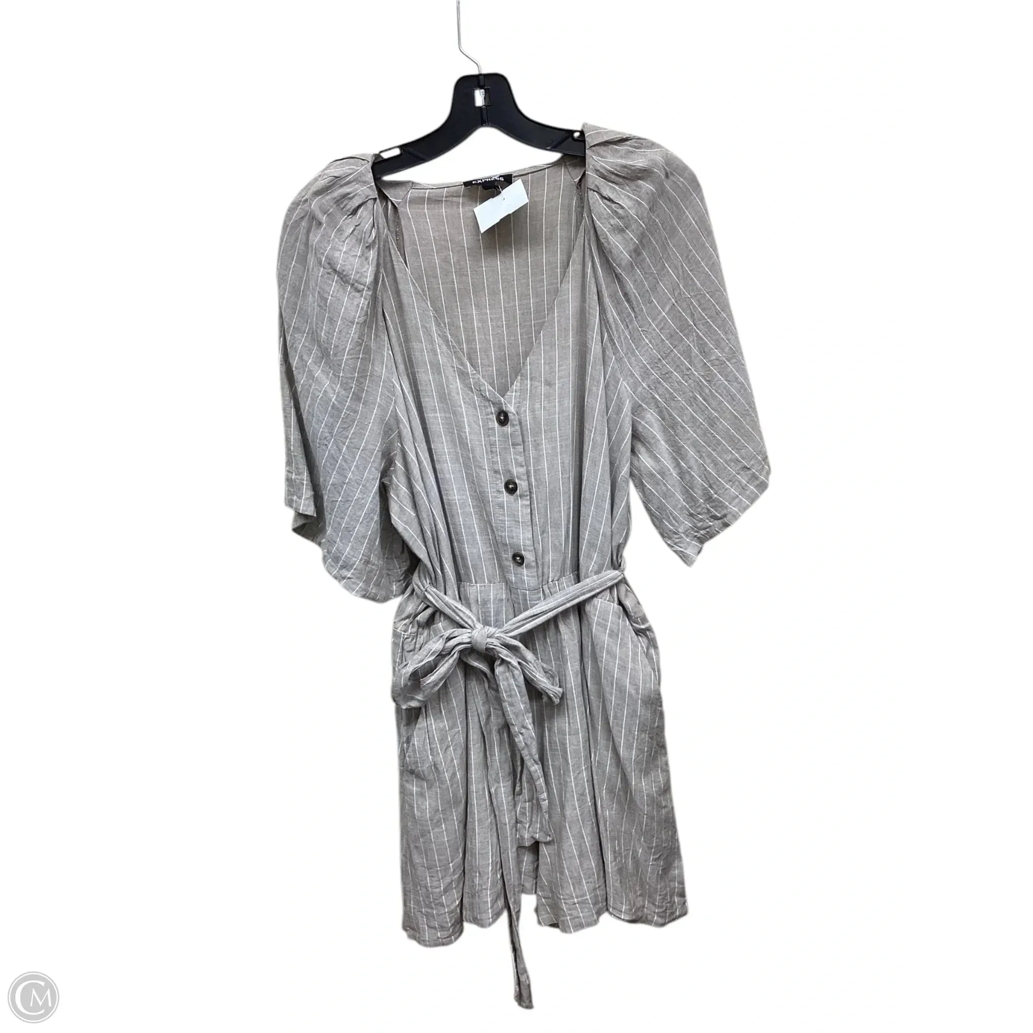 Dress Casual Short By Express In Striped Pattern, Size: Xl