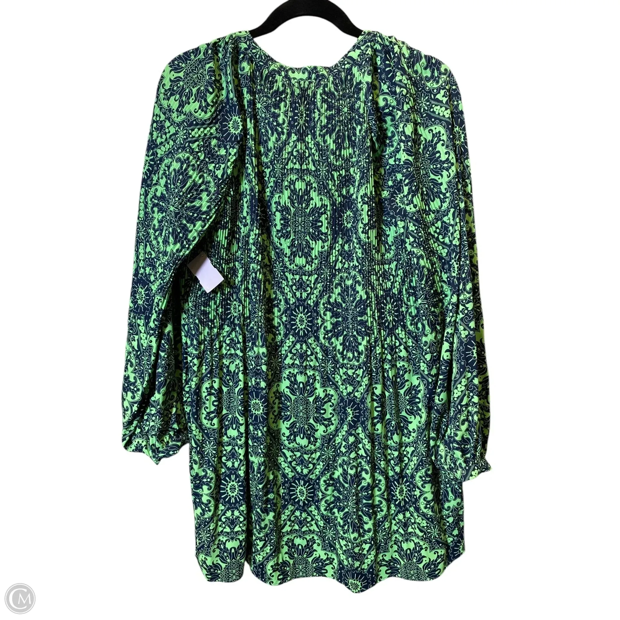 Dress Casual Short By Loft In Blue & Green, Size: M