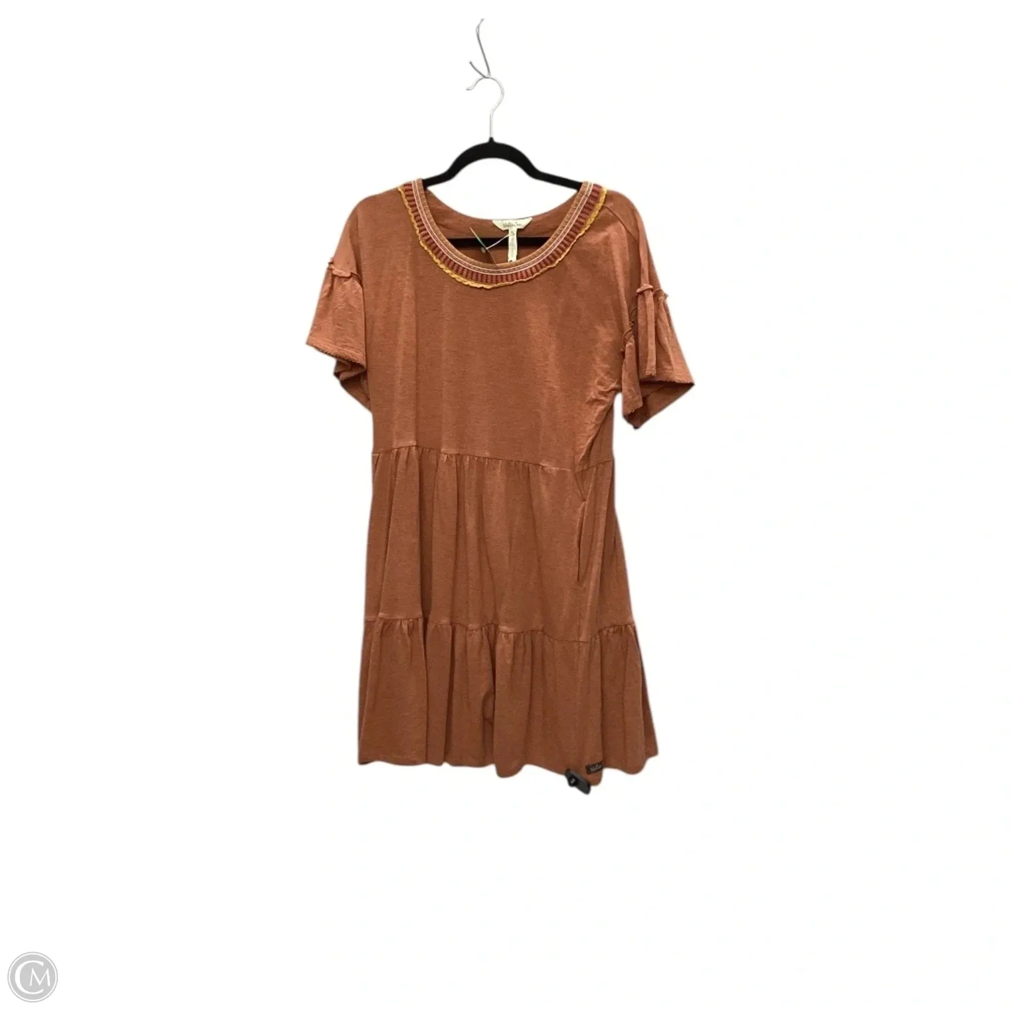 Dress Casual Short By Matilda Jane In Orange, Size: S