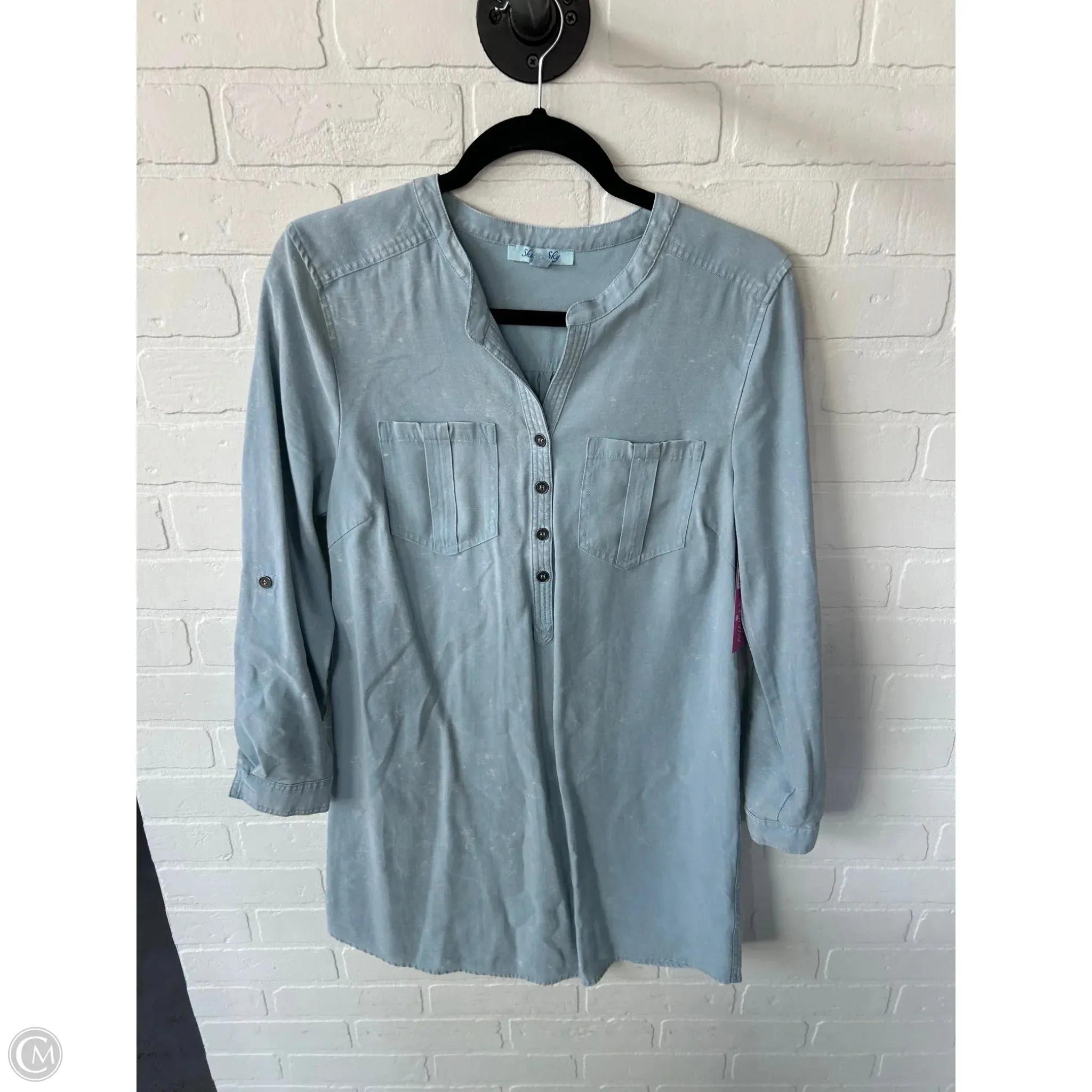 Dress Casual Short By She   Sky In Blue Denim, Size: S