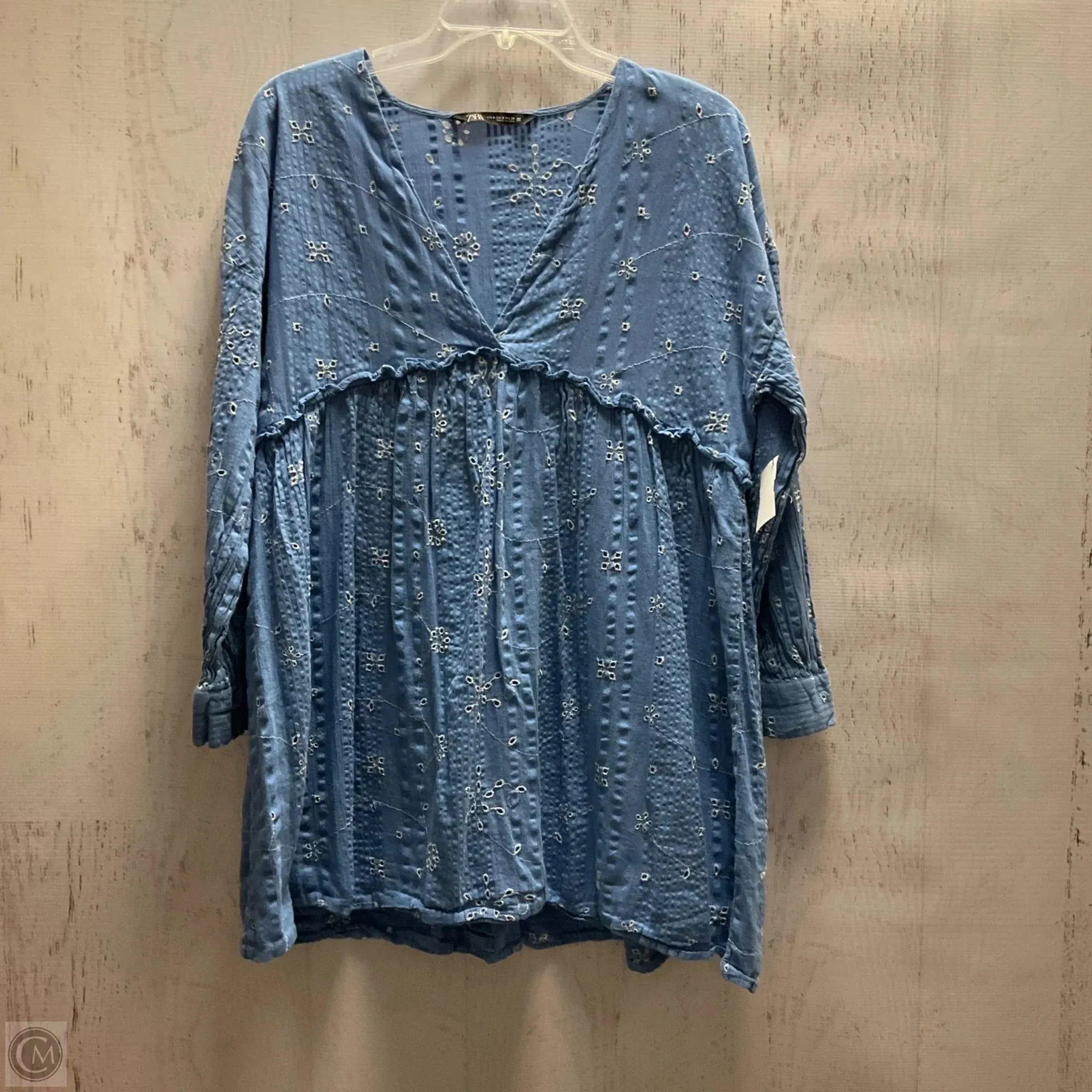 Dress Casual Short By Zara In Blue, Size: S