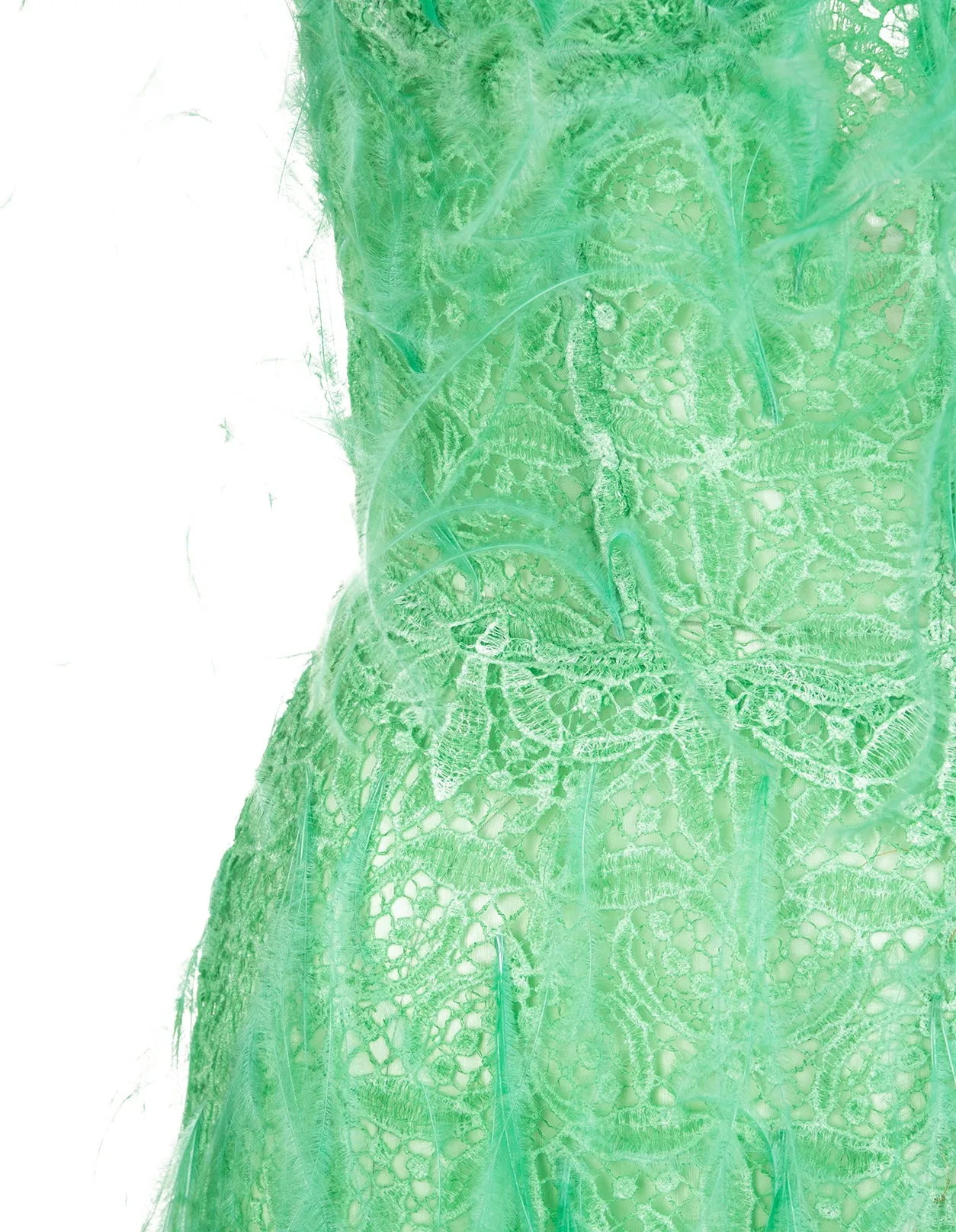 Ermanno Scervino Lace-Embroidered Strapless Dress