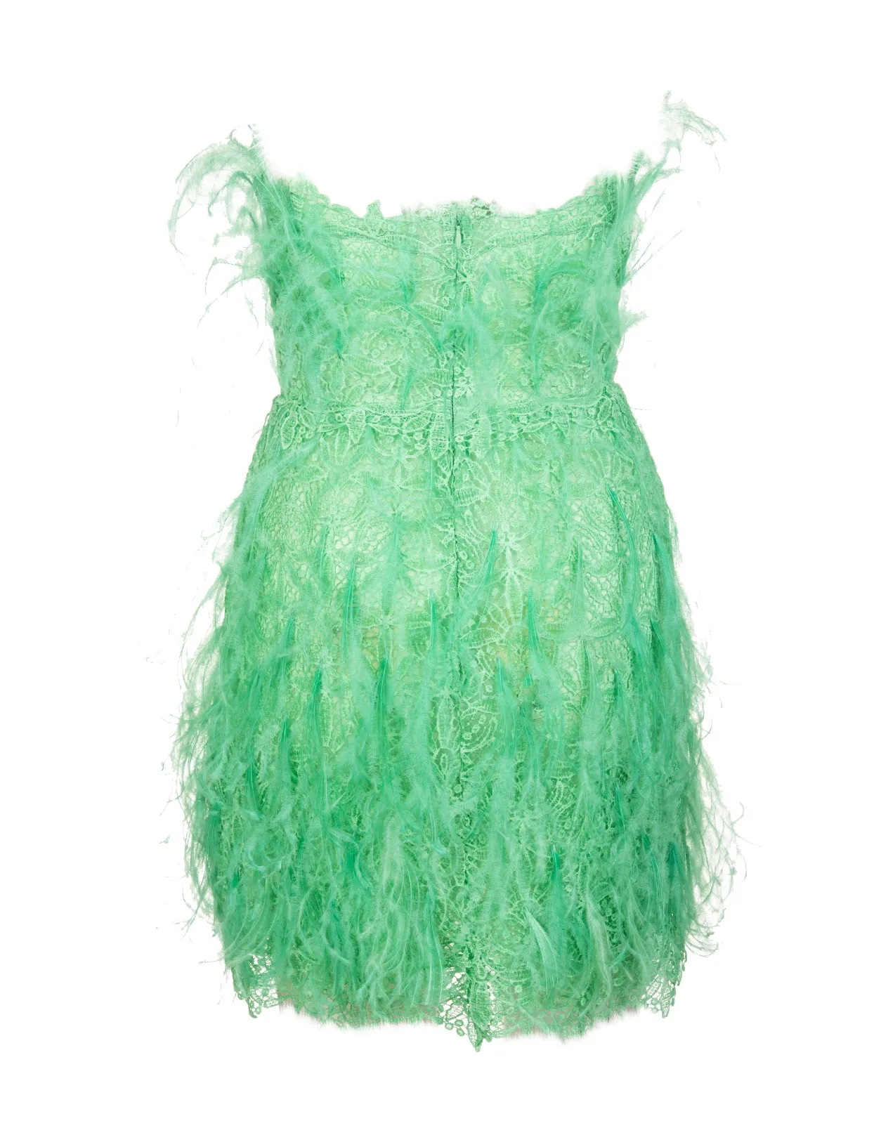 Ermanno Scervino Lace-Embroidered Strapless Dress