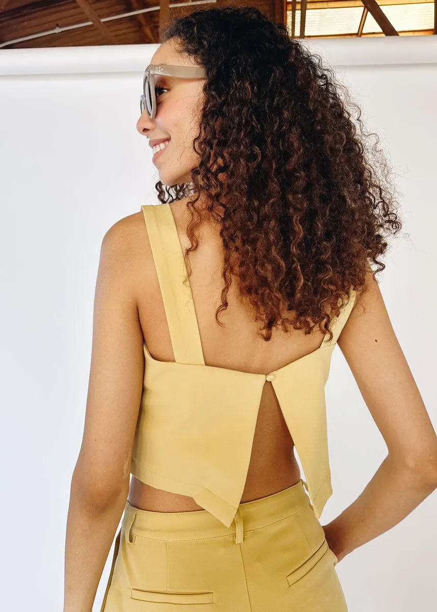 Follow Me Crop Top - Marigold